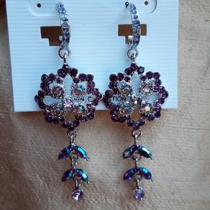 Drop AB Purple earrings